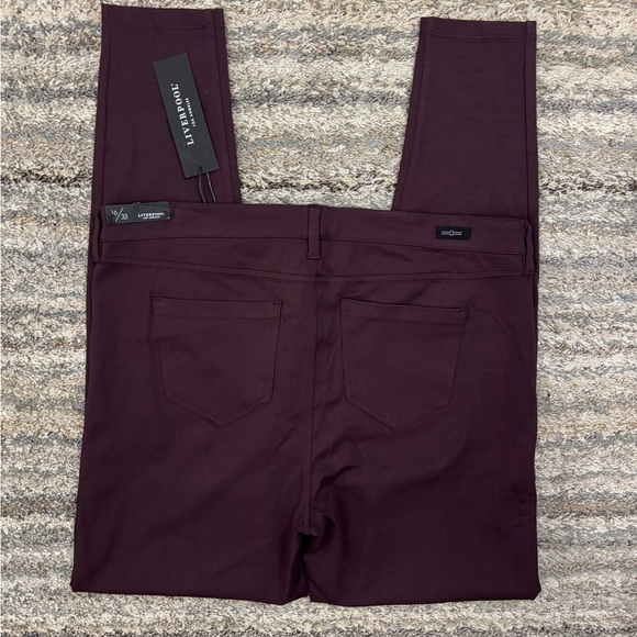 Liverpool Mid Rise Skinny Jeans Sz 16/33 NWT | Liverpool Skinny Jeans Aubergine- - Picture 13 of 14